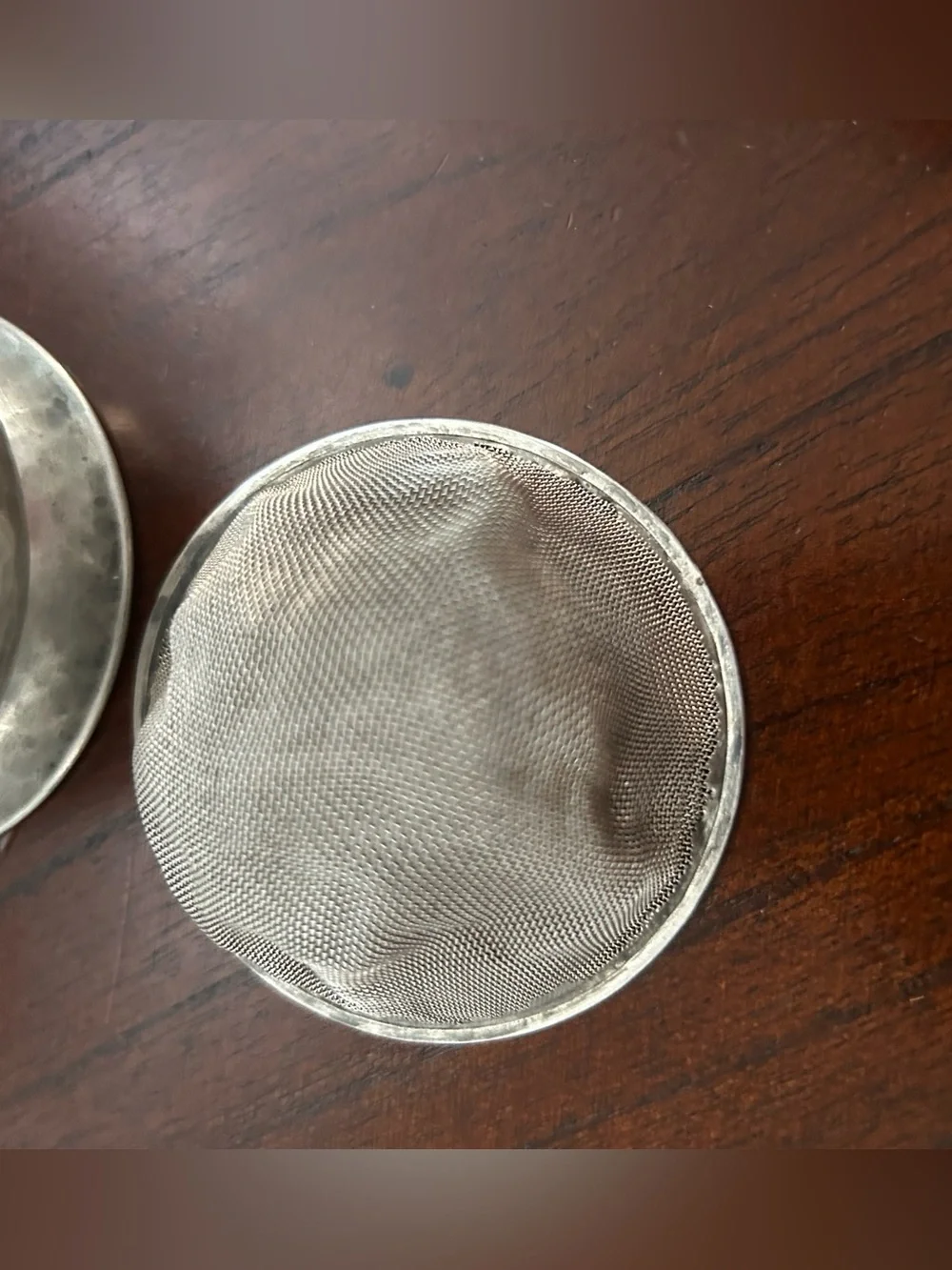 Vintage 1930s W & Co Homeland English Pewter Handcrafted Tea Strainer – Sheffie